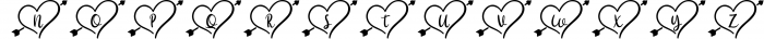 Hello Heart Monogram Font LOWERCASE
