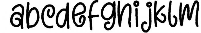 Hello Rough Font LOWERCASE