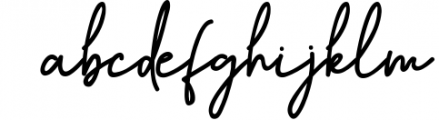 Hevana Signature Font LOWERCASE