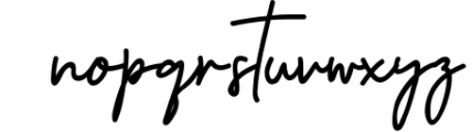 Hevana Signature Font LOWERCASE