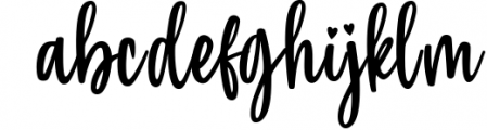 Heylia - Lovely Script Font Font LOWERCASE