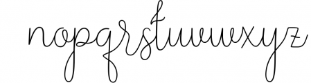 hello della - script lovely Font LOWERCASE