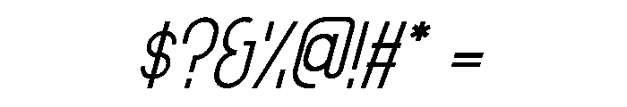 HELLO CHANDRA Italic Font OTHER CHARS