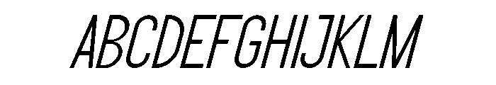 HELLO CHANDRA Italic Font UPPERCASE