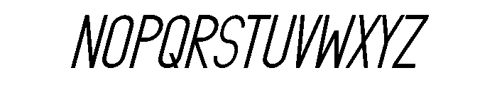 HELLO CHANDRA Italic Font UPPERCASE
