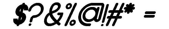 HELLO DUCKIES Italic Font OTHER CHARS