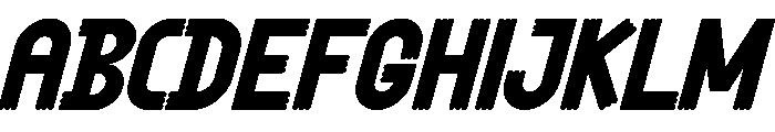 HELLO DUCKIES Italic Font UPPERCASE