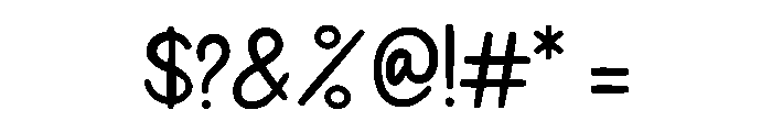 HELLOWHITERegular Font OTHER CHARS
