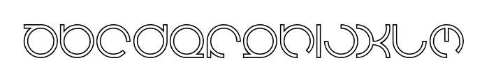 HENDERSON-Hollow Font LOWERCASE