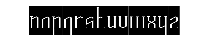 HERITAGE-Inverse Font LOWERCASE