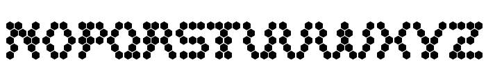 HEXAGONAL Font LOWERCASE