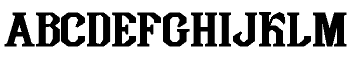 HEXORIA Regular Font UPPERCASE