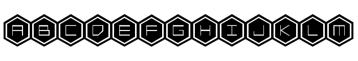 HEX:gon Bold Font UPPERCASE