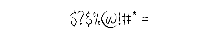 HEYCUTERegular Font OTHER CHARS