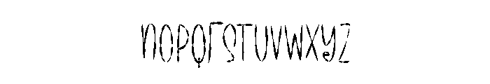 HEYCUTERegular Font LOWERCASE