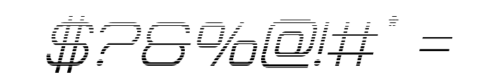 Head Human Gradient Italic Font OTHER CHARS