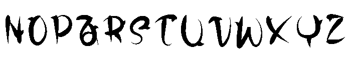 HeadHorn Font UPPERCASE