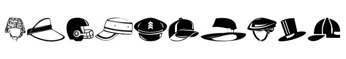HeadWear Font OTHER CHARS