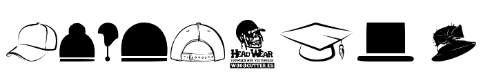 HeadWear Font OTHER CHARS