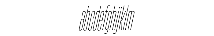 HeadingNow Trial 01 Thin Italic Font LOWERCASE