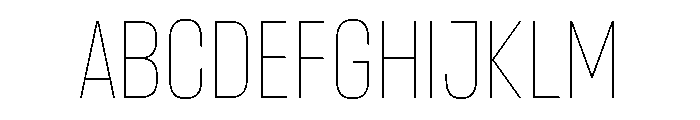 Headlines Uni A Thin Trial Font UPPERCASE