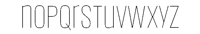 Headlines Uni A Thin Trial Font LOWERCASE