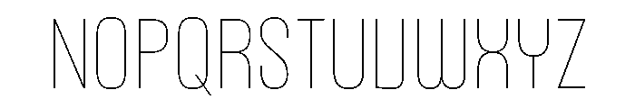Headlines Uni C Thin Trial Font UPPERCASE