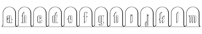 Headstone Regular Font LOWERCASE