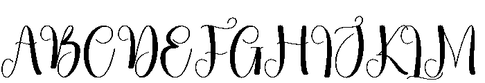 Healing Font UPPERCASE
