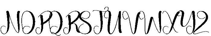 Healing Font UPPERCASE