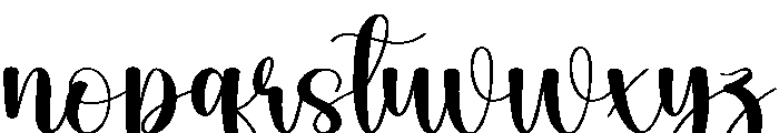 Healing Font LOWERCASE