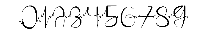 Heart Rate Font OTHER CHARS