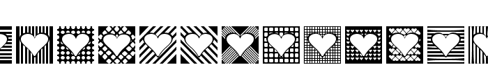 Heart Things 2 Font UPPERCASE