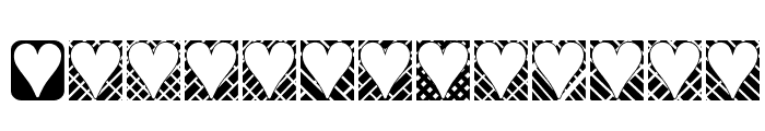Heart Things 3 Font UPPERCASE