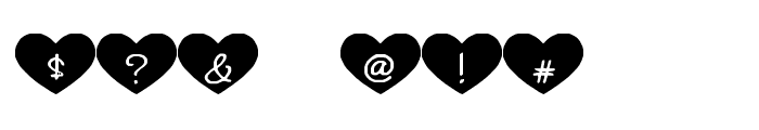 HeartAttack Font OTHER CHARS