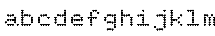 HeartMatrixed Font LOWERCASE