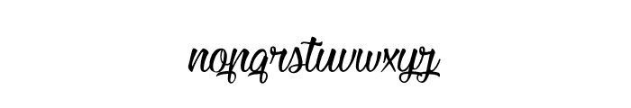 Heartbeat in Christmas Font LOWERCASE
