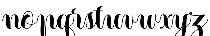 Heartbeat regular Font LOWERCASE