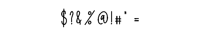 Heartbeat2 Font OTHER CHARS