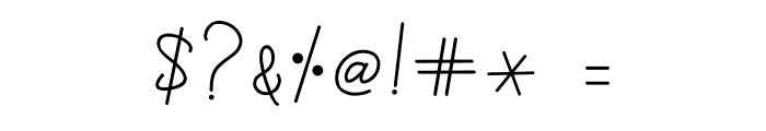 Heartline - Personal Use Font OTHER CHARS