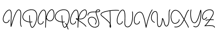 Heartline - Personal Use Font UPPERCASE