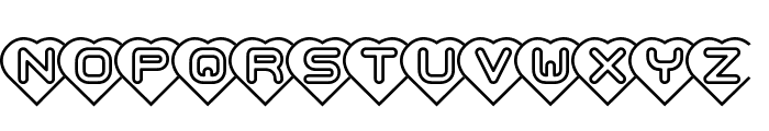 Hearts -BRK- Font UPPERCASE