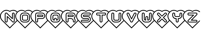 Hearts -BRK- Font LOWERCASE