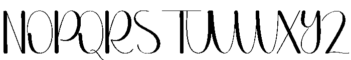 Hearty Font UPPERCASE