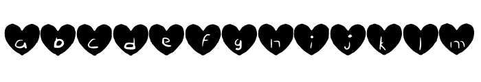 Hearty_Geelyn_Edits_Oil_Brush Font LOWERCASE