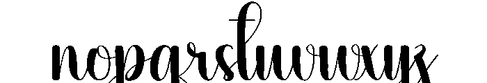 Hearty Font LOWERCASE