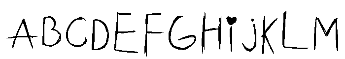 Heartys Font Regular Font UPPERCASE