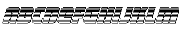 Heavy Falcon Chrome Italic Font LOWERCASE