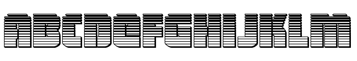 Heavy Falcon Chrome Font LOWERCASE