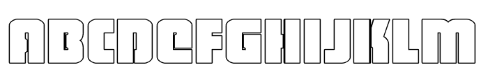Heavy Falcon Outline Font LOWERCASE